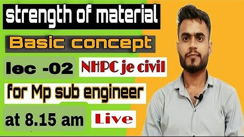 strength of material lec-02||mp  sub engineer civil preparation|nhpc civil classes|sub engineer 2022