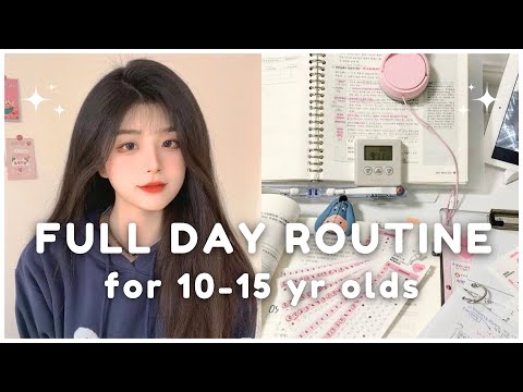 10 -15 year olds FULL DAY routine ~ step by step☁️