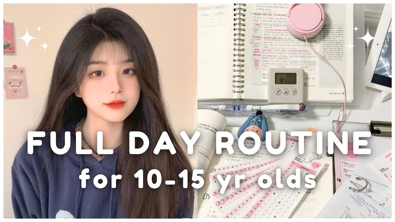 10 -15 year olds FULL DAY routine ~ step by step☁️