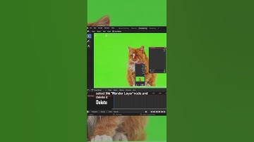 Green screen in blender #shots  #blender #greenscreen #tutorial