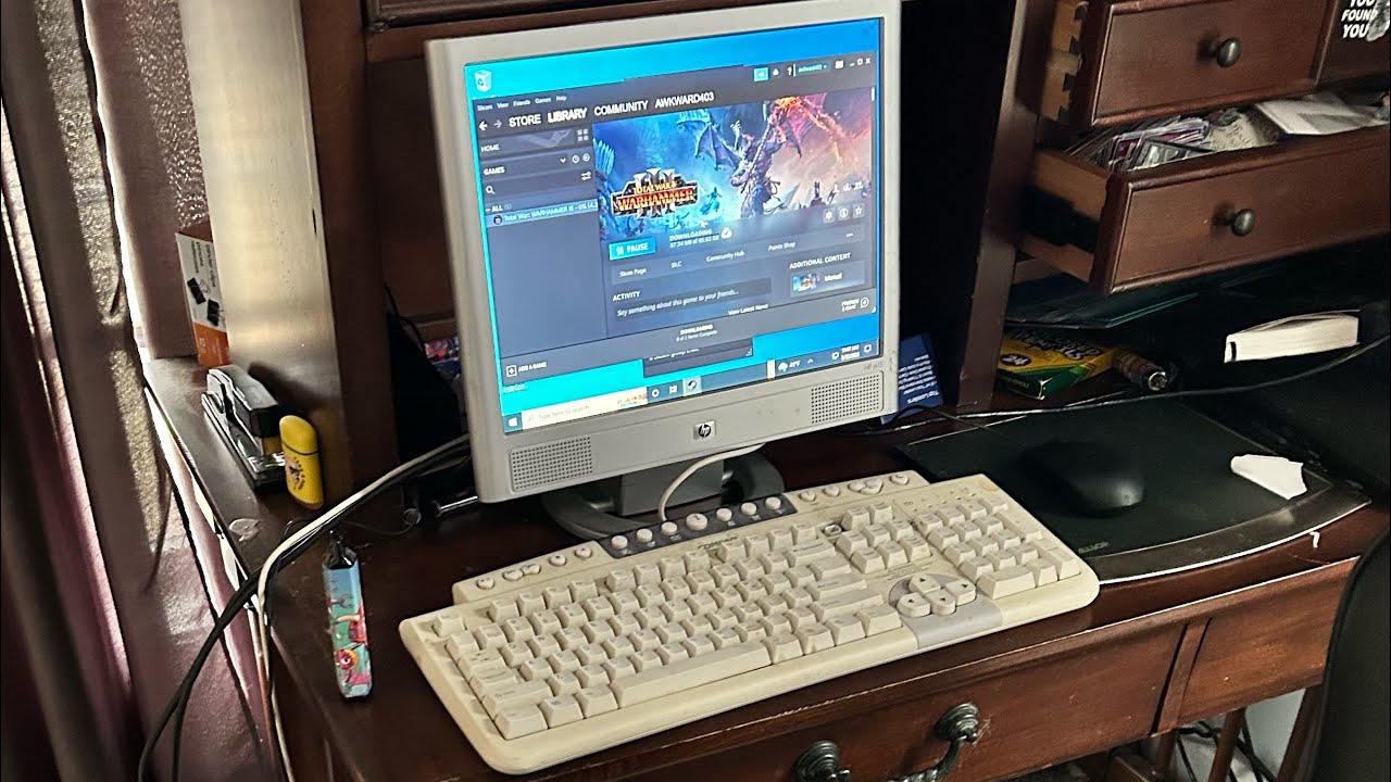Playing Total War: WARHAMMER III On An Old 2006 HP Computer - YouTube