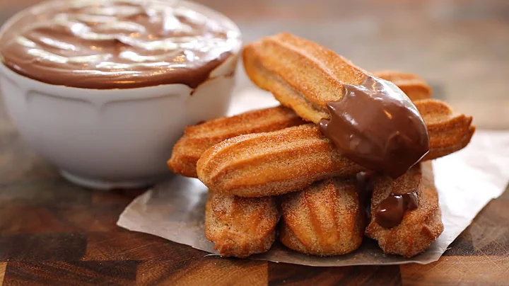 Perfectly Baked Homemade Churros and Rich Hot Chocolate Recipe