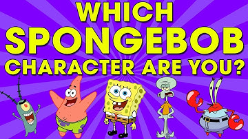 Which Spongebob character are you? Fun personality test for kids. Cartoon shows and brain games