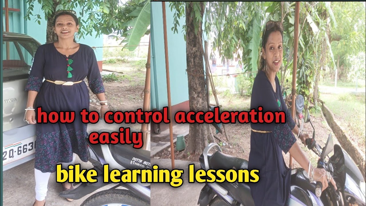 How to control acceleration in bike for beginners/ bike learning