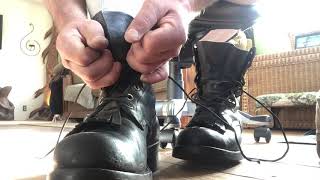 How to tie up your work boots tight