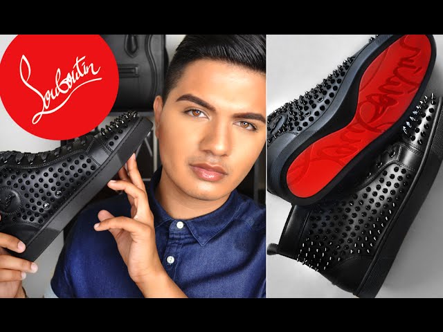 Christian Louboutin Red Suede Trainers Spikes Sneakers Size 42.5 Christian  Louboutin | The Luxury Closet