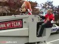 Jarkko ruutu rides the zamboni down sens mile