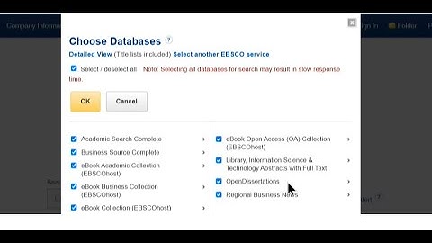 E-Library Videos Part 5: EBSCOhost Database