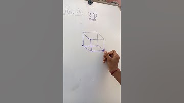 How to draw easy 3D box square #shorts