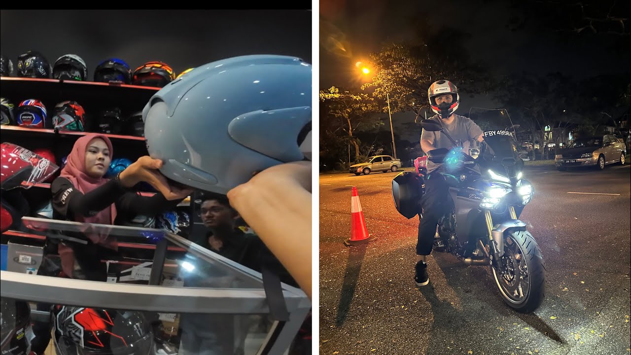 Ride to JB to look for pillion helmet. Bikezon88, Testride Tracer 9 Gt+ and eat Nasi Padang.