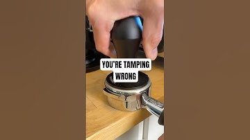 Here’s how to fix a common espresso tamping error.