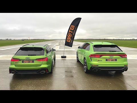 DRAG RACE! AUDI RS6 AVANT VS RSQ8!