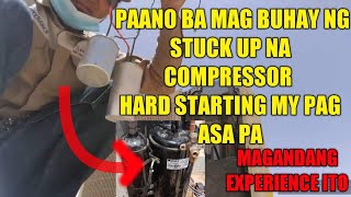 PAANO MAG BUHAY NG COMPRESSOR NA StOCK UP Gree ductlist Aircon. How to fix stock up compressor