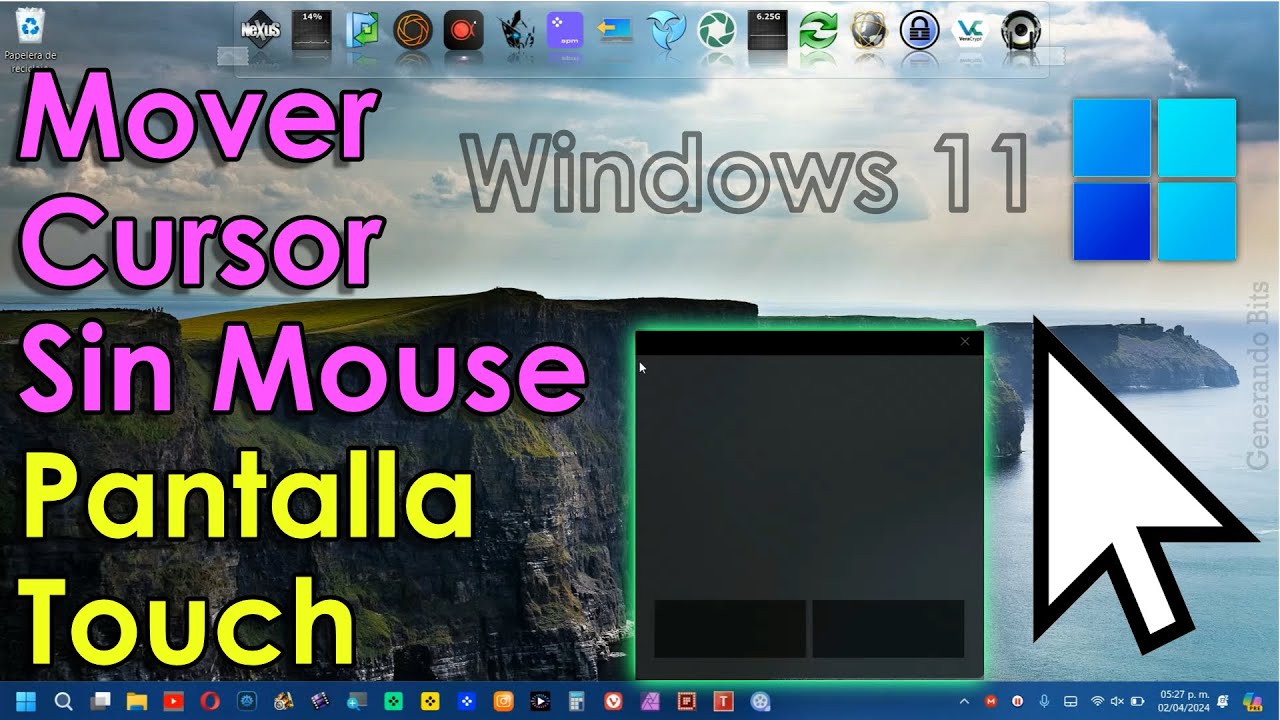 Mover el cursor puntero sin tener un mouse conectado o touchpad en ...