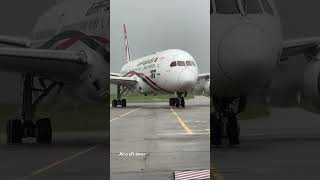 Boeing 787 arrived in Sylhet. Biman Bangladesh airlines. your home in the sky.