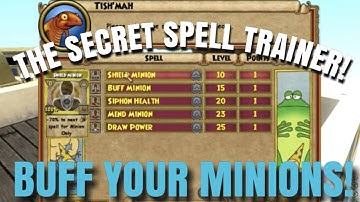 THE SECRET SPELL TRAINER! Wizard101 Minion Spells
