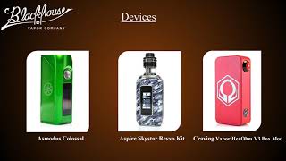 Vape Device Online Store Utah | Blackhouse Vapor