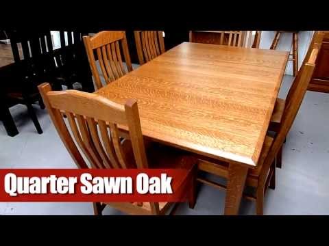 Amish Furniture Wood Type Quarter Sawn Oak Youtube