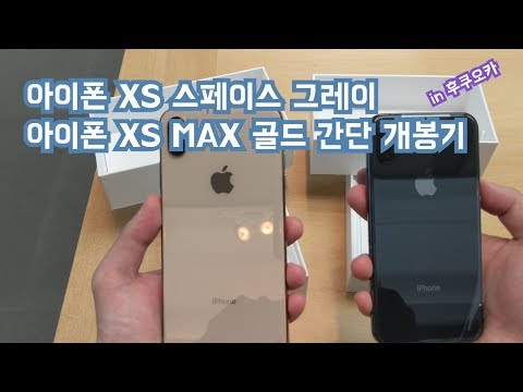 [오늘 뭐 사지?] 아이폰 XS 그리고 XS MAX 골드, 스페이스 그레이 개봉기 (iPhone XS MAX Space Gray, Gold Unboxing)