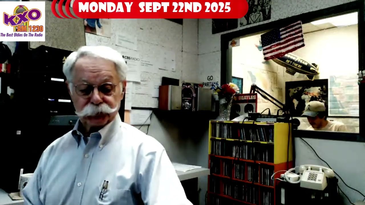 Rainy KXO Radio AM 1230 Morning Show Manic Monday September 22nd, 2025 Local News & Weather