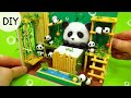 DIY Miniature dollhouse Room   Panda room decor ! Panda , Panda , Panda , Panda !!