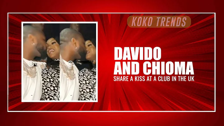 Davido And Chioma Share A Kiss At A Club In The UK