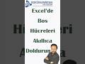 Excel'deki Boş Hücreleri Akıllıca Doldurun #s55