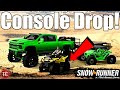 SnowRunner: CONSOLE FOUR WHEELER DROP!! LET'S GO TO THE NEW DESERT MAP!