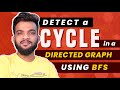 G-23. Detect a Cycle in Directed Graph | Topological Sort | Kahn&#39;s Algorithm | BFS