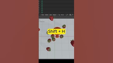 Blender Shortcut  | Hide Objects