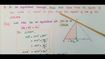 Q15,Q16,Q17-Ex6.5- In an equilateral triangle ABC, D is a point on side BC such that BD =1/3 BC. ..
