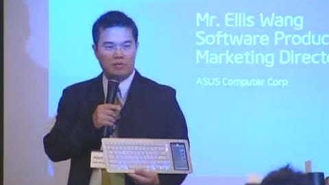 Ellis Wang of Asus at Moblin Executive Summit, 2009 Computex