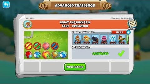 BTD 6 Advanced Challenge - What the duck?2.0 (October 11th 2021)