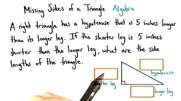 Missing Sides of a Triangle - Visualizing Algebra
