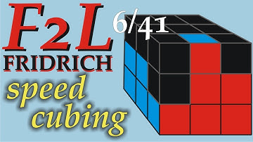 F2L 6/41 Alternative Version Fridrich Method | SpeedCubing Rubik