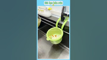 🍽️ Giỏ Lọc Rác Treo Vòi Nước – Giải Pháp Gọn Gàng Cho Bồn Rửa Chén! #giadungtienich #xuhuong
