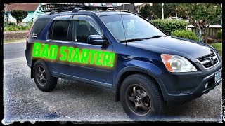 How To Replace Honda CRV Starter, The Hard Way