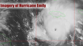Hurricane Emily (2005) 4K Radar and Satellite Loop