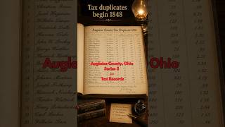 Auglaize County, Ohio Series 5  — Tax Records #ohiohistory #history #genealogy