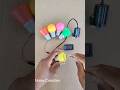 Powering 4 LED Lights with a Rope Turning Gear Motor Generator Amazing DIY Project #shorts #dcmotor