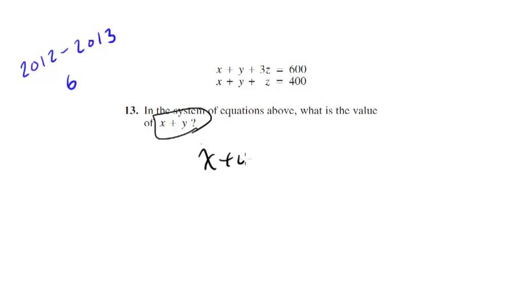 Stack 'Em Algebra SAT Math Tactics YouTube
