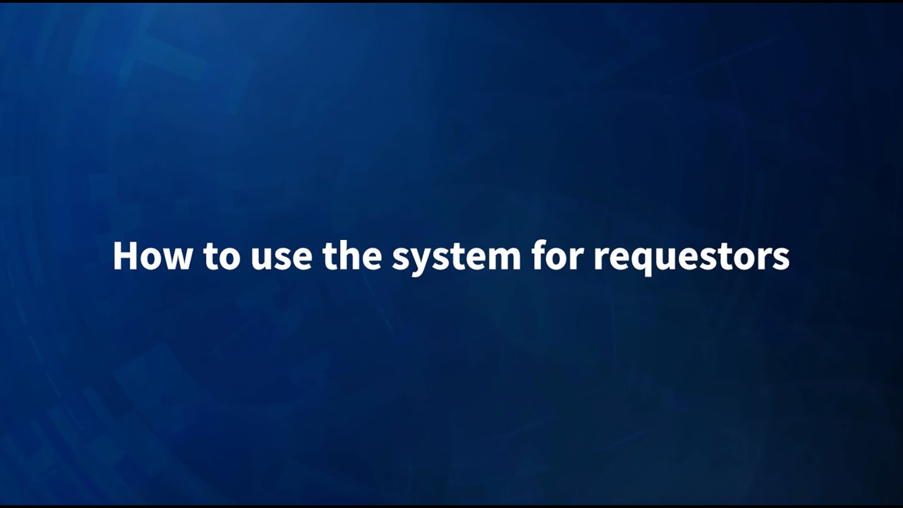 RDRS – How to Use the System for Requestors (Updated) - YouTube