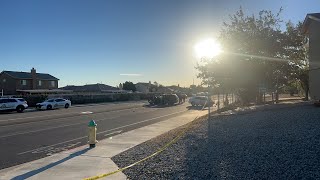 Fatal crash investigation on La Mesa Rd near Wagon Wheel Dr in Victorville