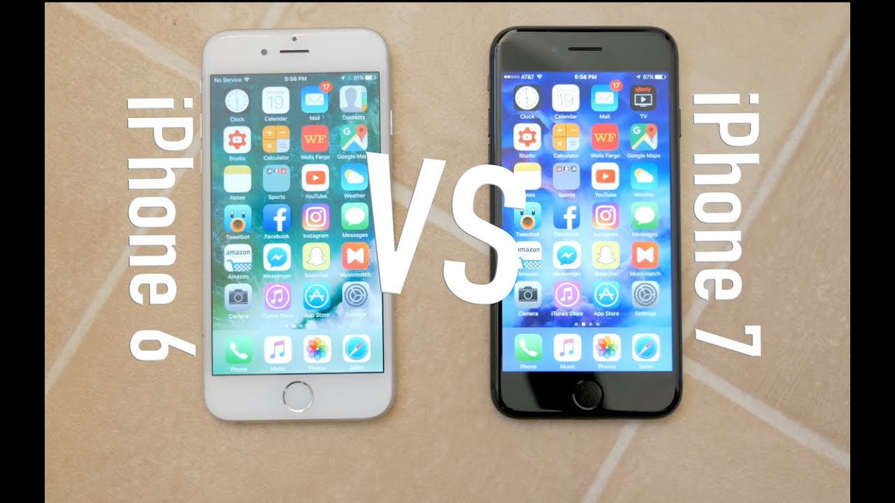 iPhone 6 and iPhone 7 Comparison - YouTube