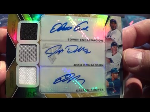 2015 TOPPS TRIPLE THREADS BASEBALL x4 HOBBY BOX BREAK ROOKIE AUTO KRIS BRYANT HIT!