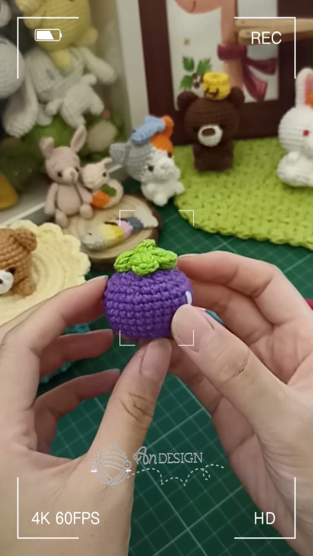 How to crochet a cute fruit🍉🍋‍🟩🍋🍊🍇🍓🫐🥝 - YouTube