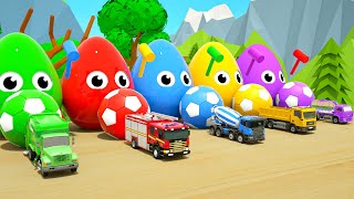 Bingo Song + Wheels On the Bus | Learn colors with a soccer ball | Baby Nursery Rhymes & Kids Songs