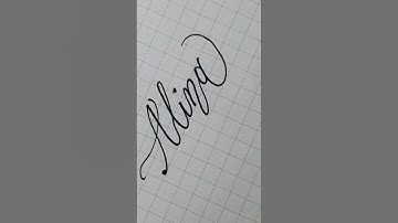 Calligraphy #handwriting #lettering #writing #signature #art #shortvideo  ☆Alina☆