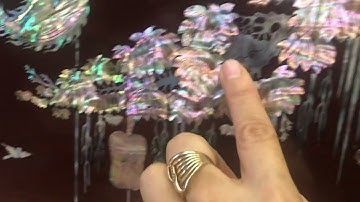 Báo giá trực tiếp tại xưởng với giá 15 triệu bức tranh khảm ốc đồng quê 1m07 dài 2m 17