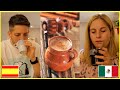 🇪🇸ESPAÑOLES PROBANDO CHOCOLATE MAYA MEXICANO POR PRIMERA VEZ | ESPAÑOLES PROBANDO BEBIDAS DE MÉXICO